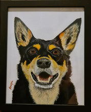 Load image into Gallery viewer, Hand Painted - Kelpie Dog Portrait
